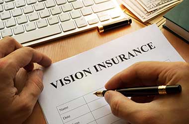 Contact lenses woman