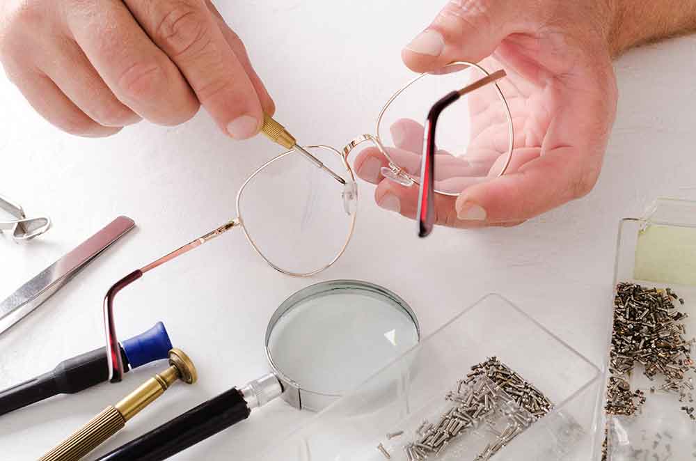 eyewear repairs and adjustments first